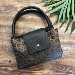 Chico’s animal print expandable tote